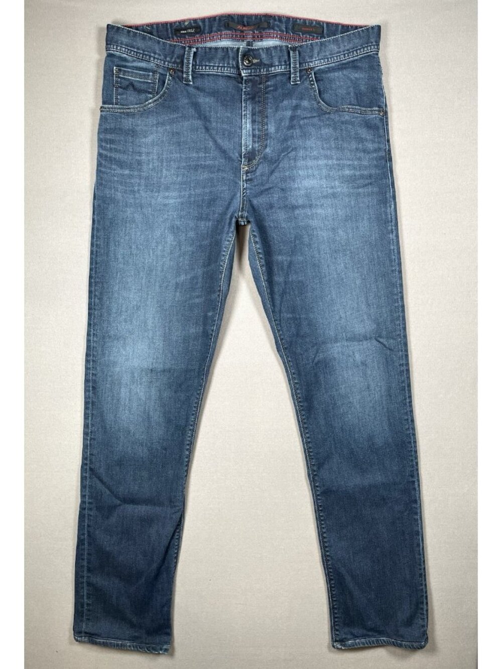 Alberto Stone Modern Fit Dynamic Superfit Blue Denim Jeans - Men Size 34 X 34
